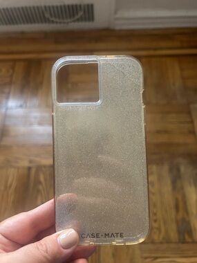 case-mate Silver Glitter Slim Phone Case iPhone 14